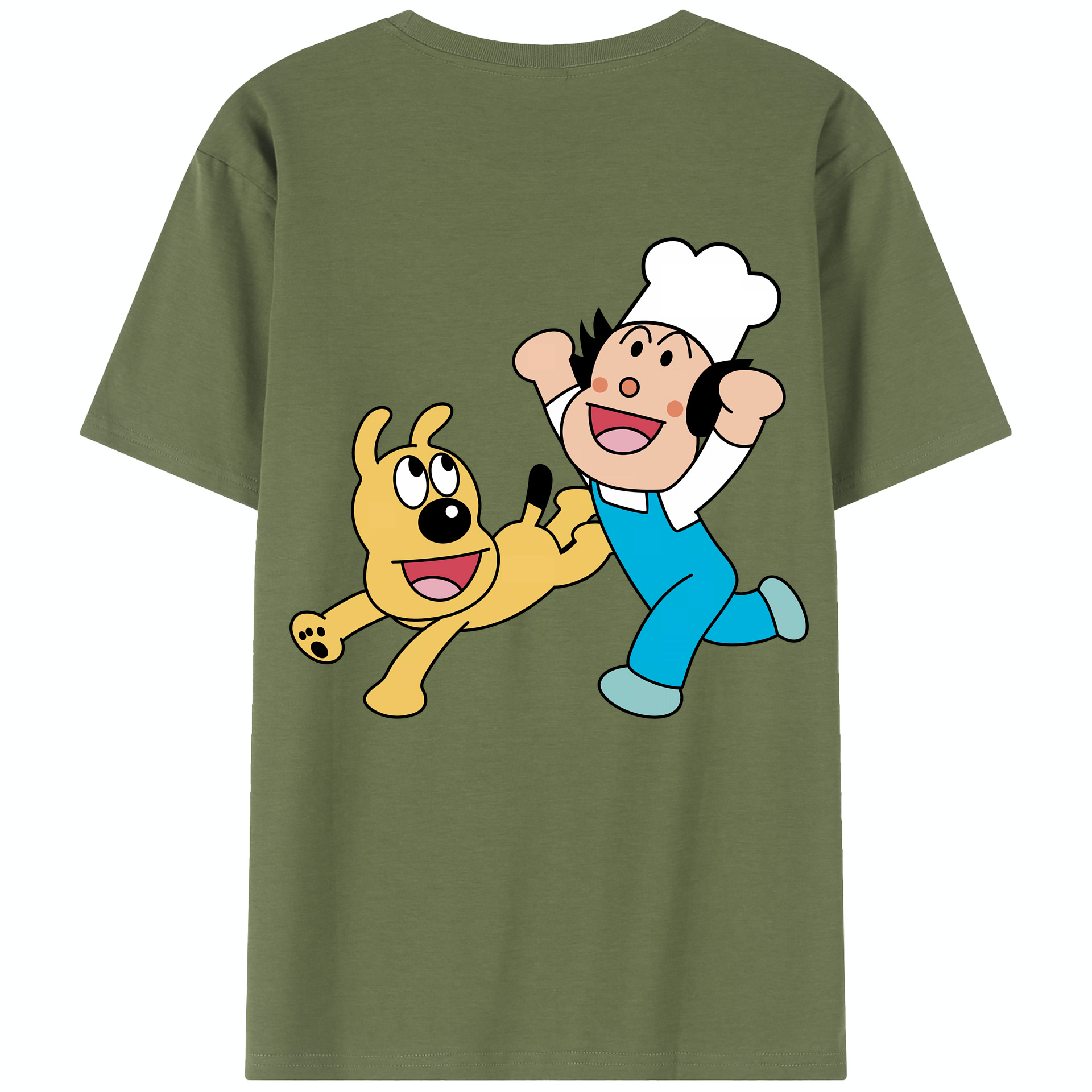 （画像用） アンパンマン Anpanman 綿100％半袖Tシャツ（背面プリント）